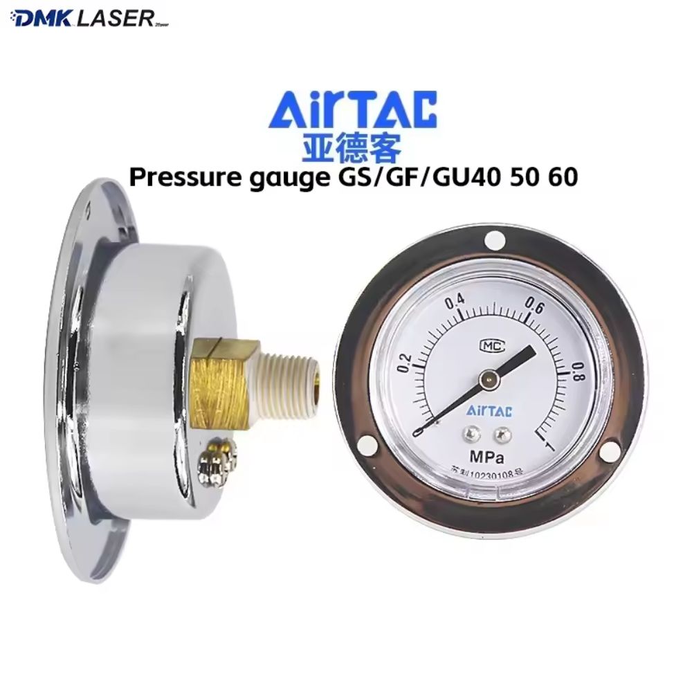 AirTAC Pressure Gauge GS GF GU40 50 60 Embedded Pressure Gauge for high-Precision Filters