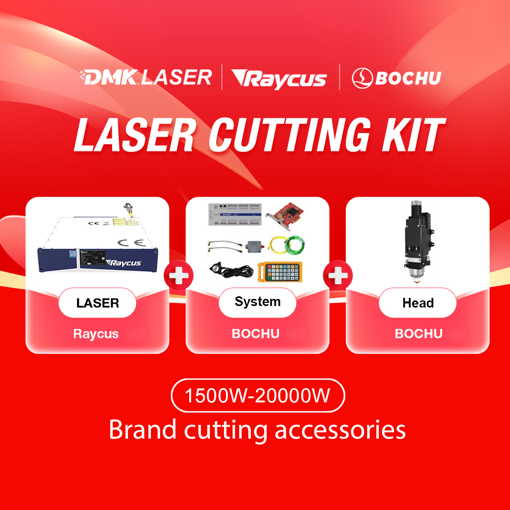 Raycus 1500W–30000W Fiber Laser Cutting Machine Retrofit Kit with Laser Source Controller and Cutting Head