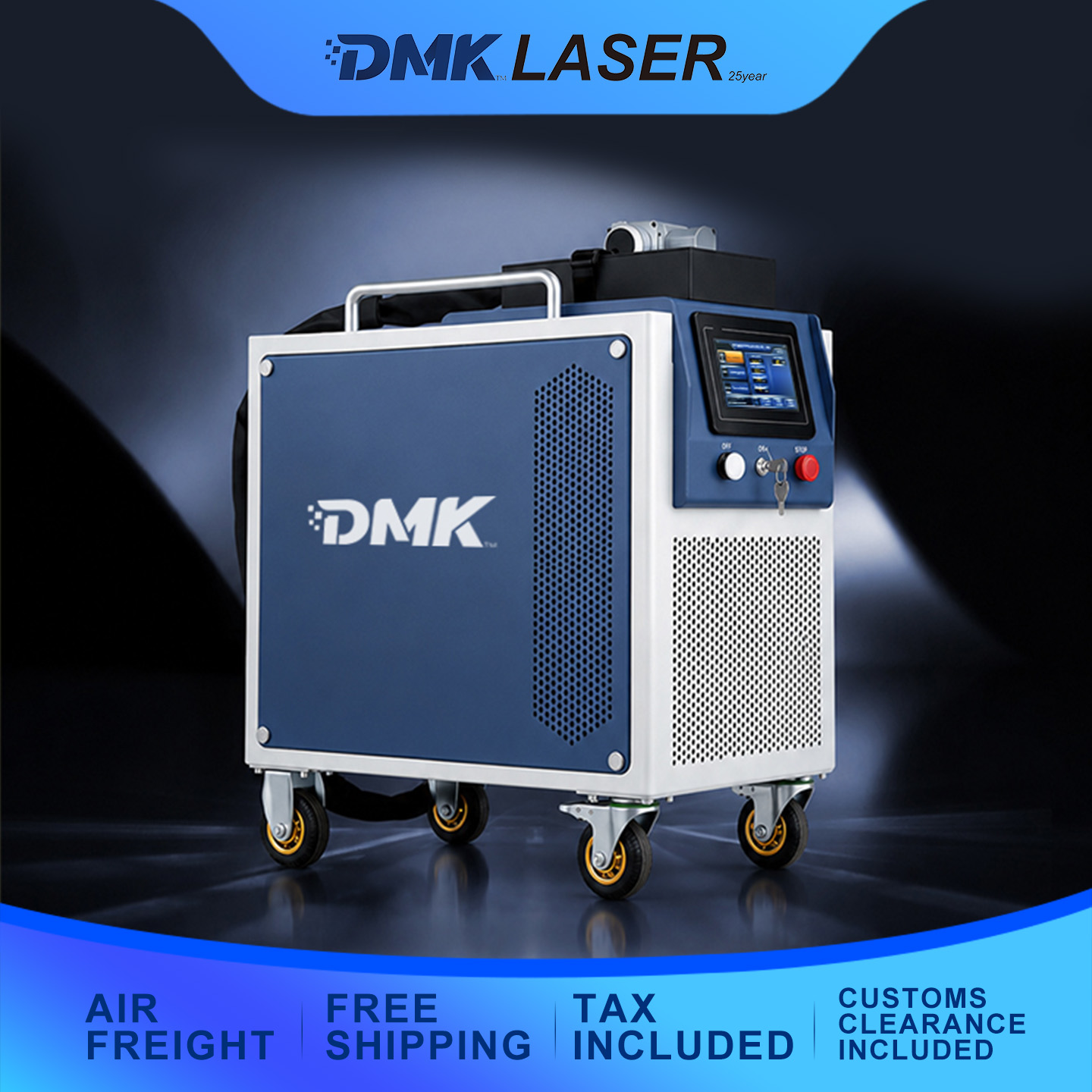 GT1000 1000W High-Power Pulsed Laser Cleaning Machine for Wood, Rust, Paint and Coating Removal