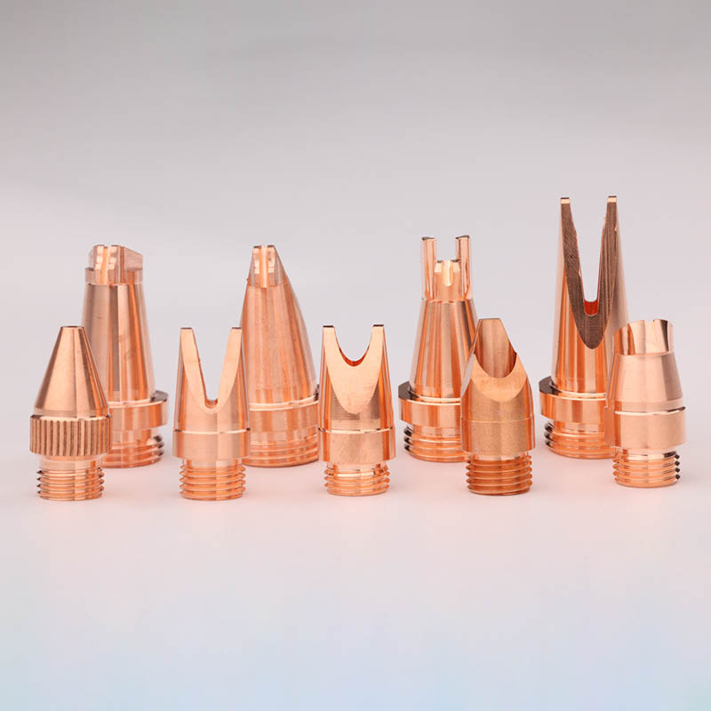 Qilin Fiber Laser Welding Nozzle H25M10&H35M16 Copper Anti-splash Nozzles For Qilin XingHong Hand-held Laser Welding Head